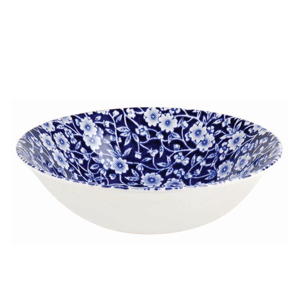 Burleigh Blue Calico Cereal Bowl 16cm